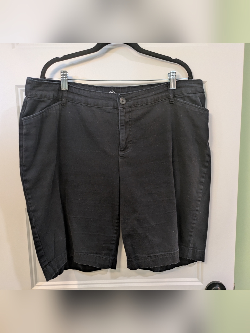 St. John's Bay Black Bermuda Shorts